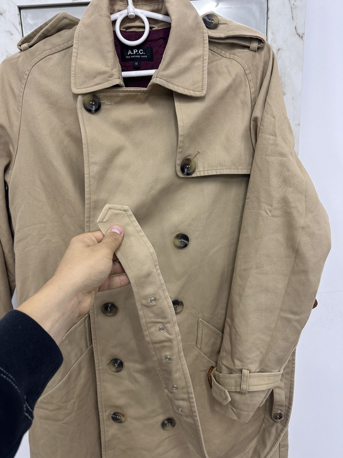 A.P.C. A.P.C Rue Madame Paris Trench Coat Jacket Size M / US 6-8 / IT 42-44 - 8 Thumbnail