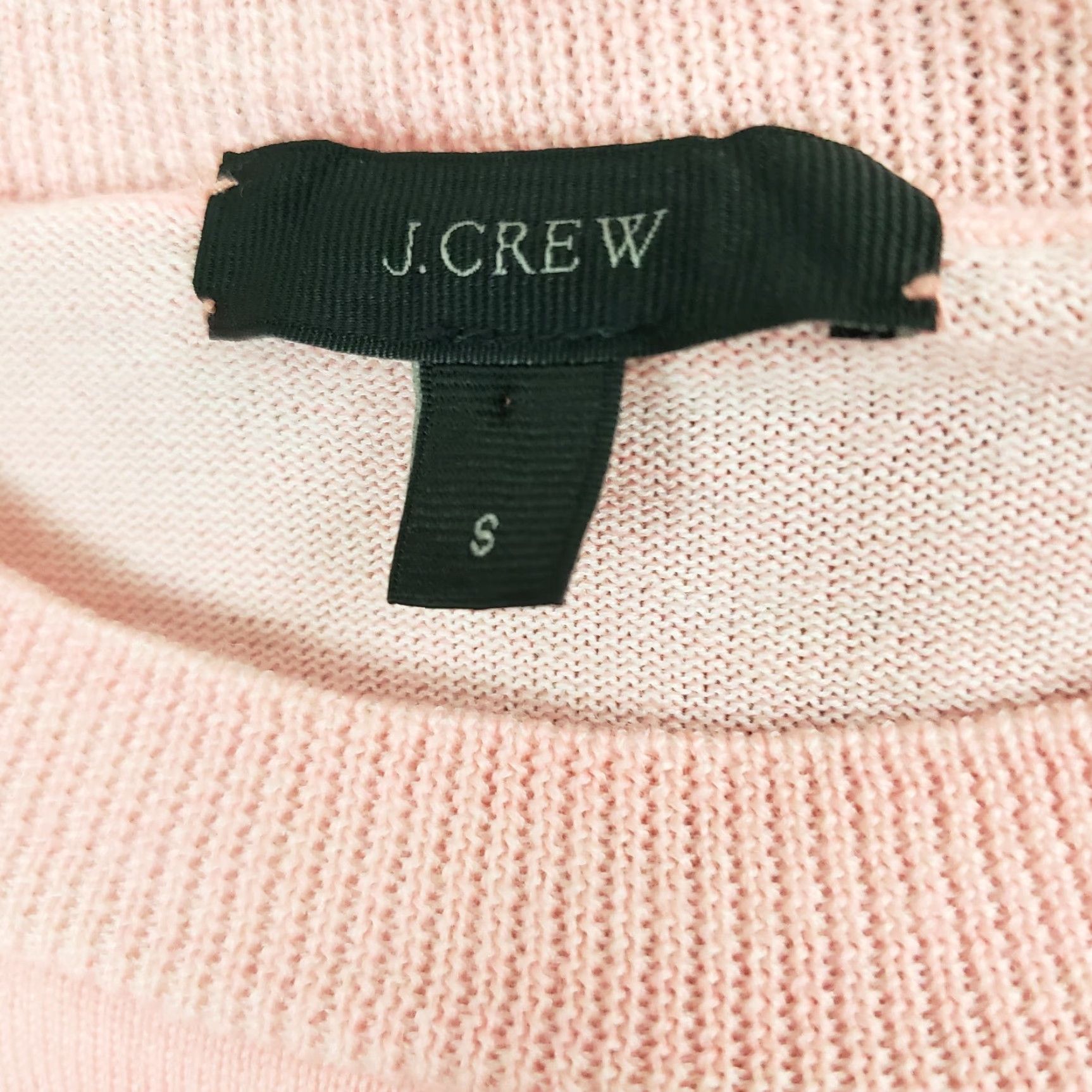 J.Crew J.CREW Womens Light Weight Sweater Size S Solid Pink Merino Wool Blend Pullover Crew Neck Knit Long Sleeve Vintage? No Size S / US 4 / IT 40 - 4 Thumbnail