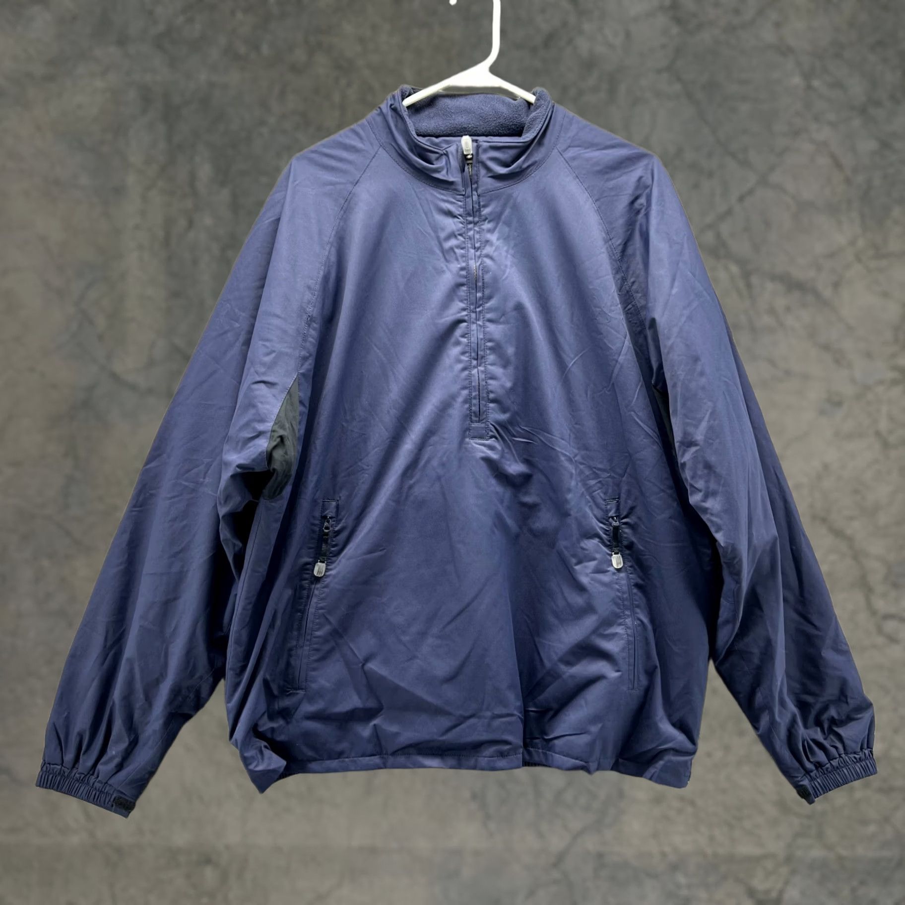 Adidas Adidas Jacket Men Large Blue Bomber Anorak Polyester Half Zip Clima Proof Vtg Size US L / EU 52-54 / 3 - 1 Thumbnail