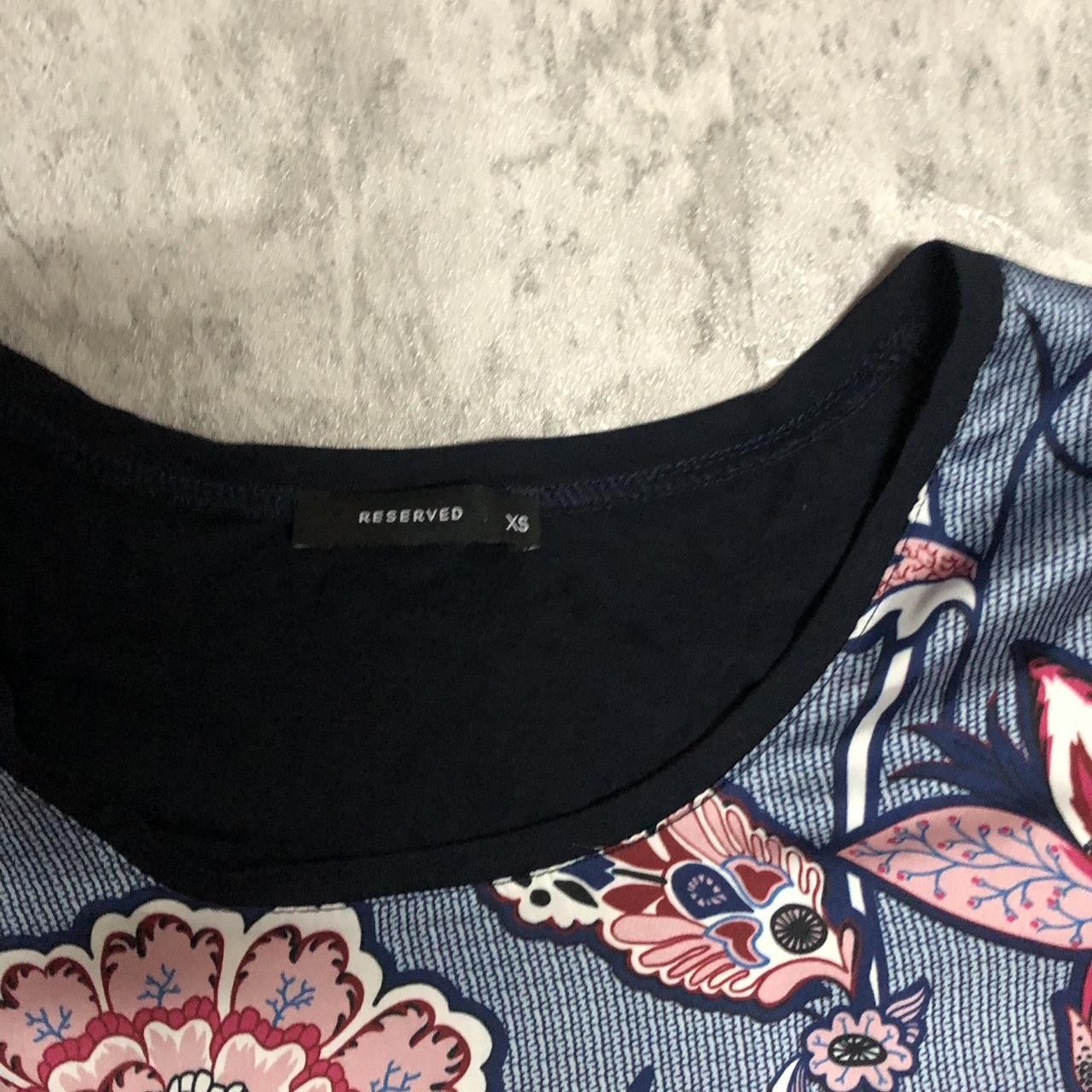 Other Multi-coloured floral print crop top with black sleeves Size XS / US 0-2 / IT 36-38 - 3 Thumbnail