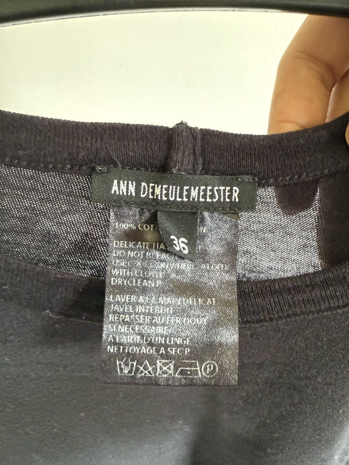Ann Demeulemeester Ann demeulemeester black shirt sleeveless Size US S / EU 44-46 / 1 - 5 Thumbnail