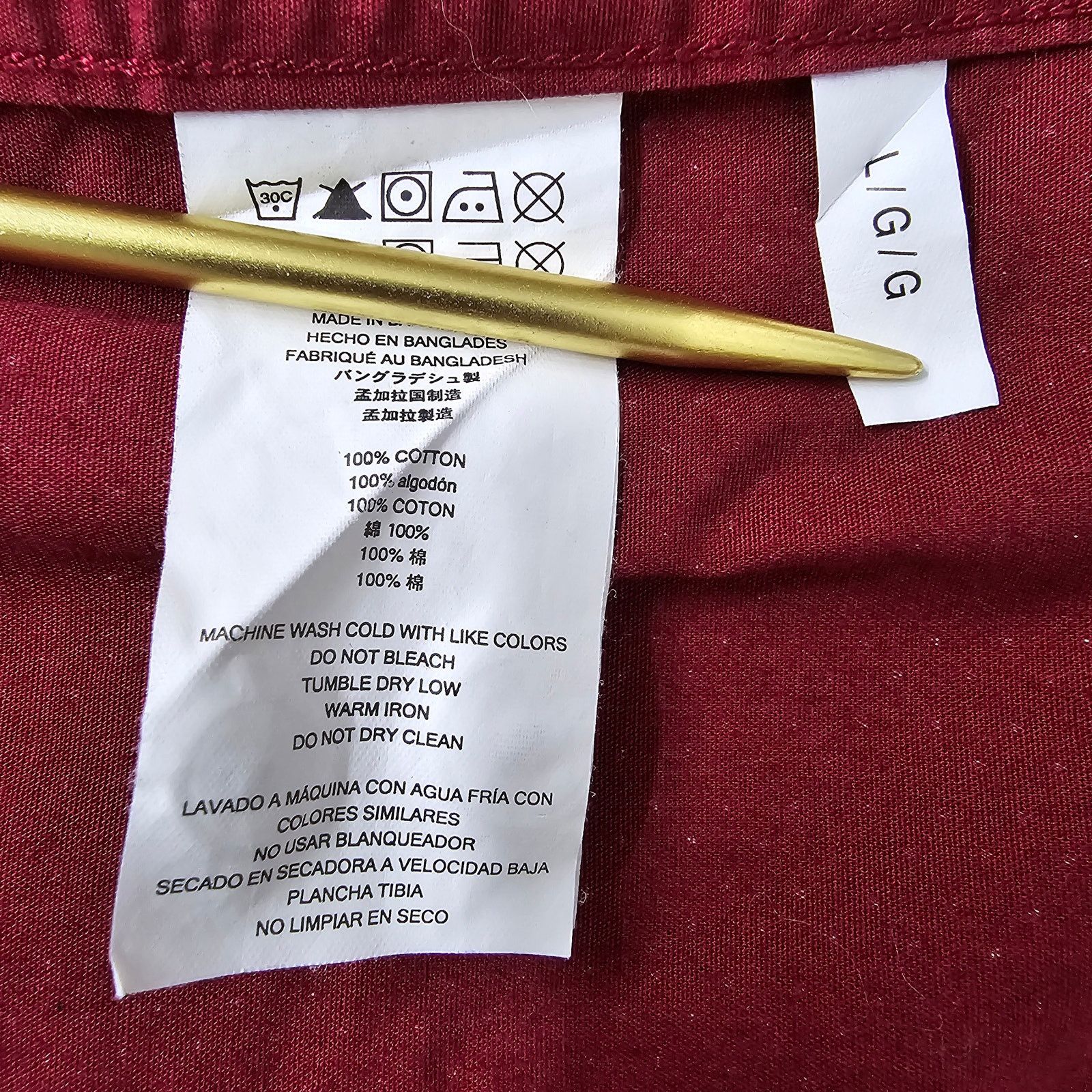 Michael Kors Michael Kors Men Shirt Red Dot Print Contrast Flip Cuff L Size US L / EU 52-54 / 3 - 15 Thumbnail