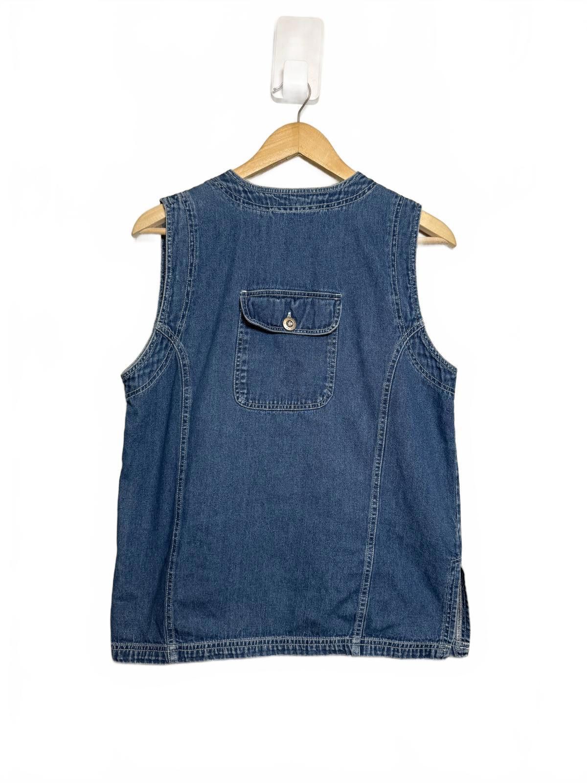 Other Erika Casuals Women's Denim Button-Up Vest Size M / US 6-8 / IT 42-44 - 1 Thumbnail