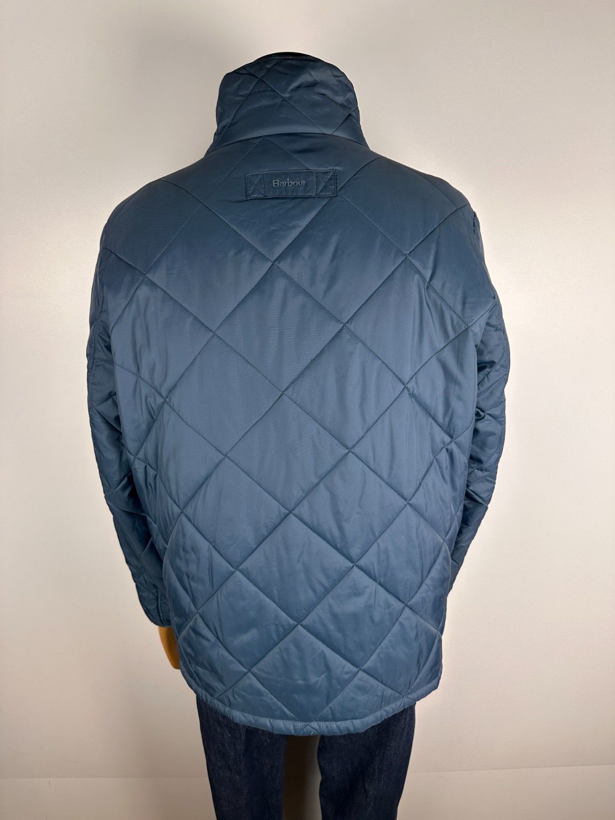Barbour Barbour Men's Barron Quilted Jacket Warm Blue Size XL Size US XL / EU 56 / 4 - 6 Thumbnail