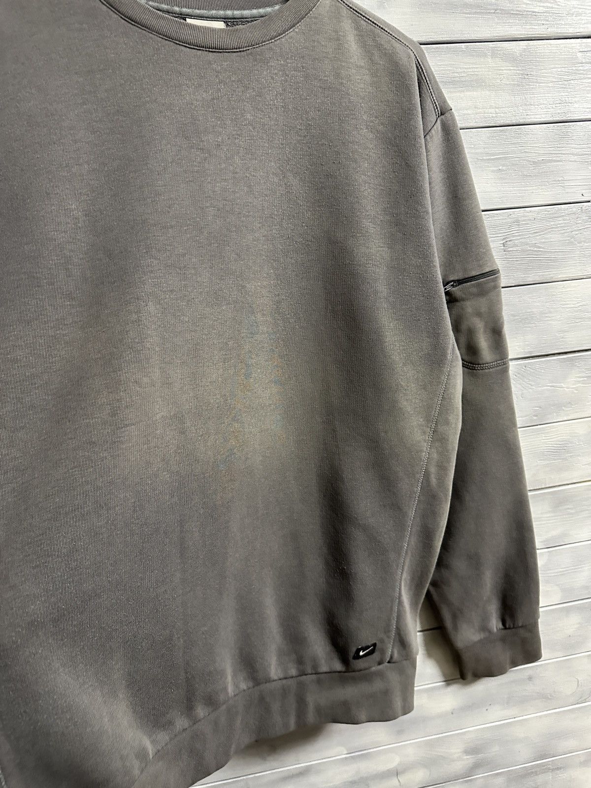 Nike Rare Vintage Sweatshirt Nike Small Swoosh Drill Y2K style Size US M / EU 48-50 / 2 - 12 Thumbnail