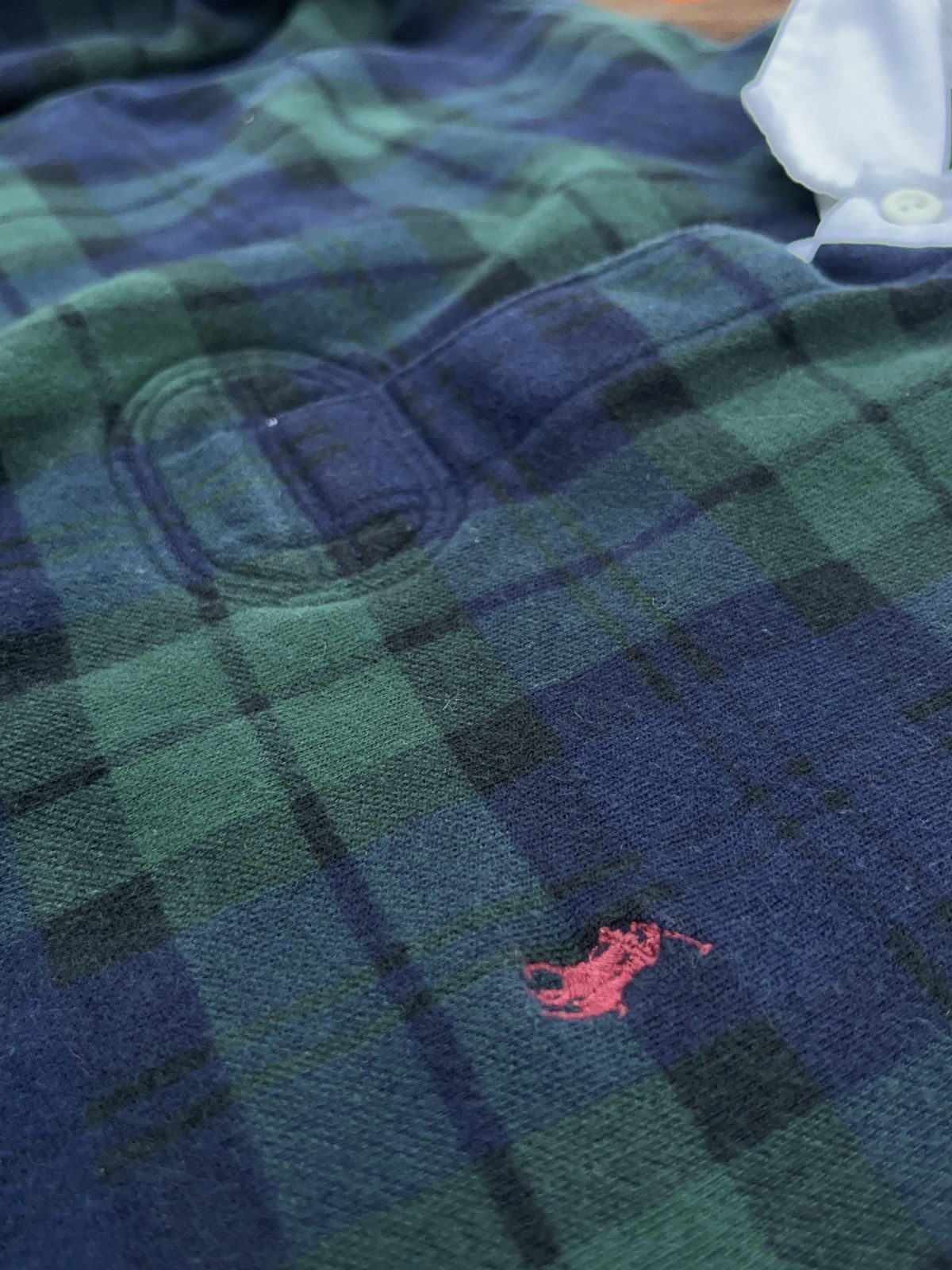 Polo Ralph Lauren Vintage 90s Polo Ralph Lauren Oversized Rugby Long Sleeve Size US XL / EU 56 / 4 - 4 Thumbnail