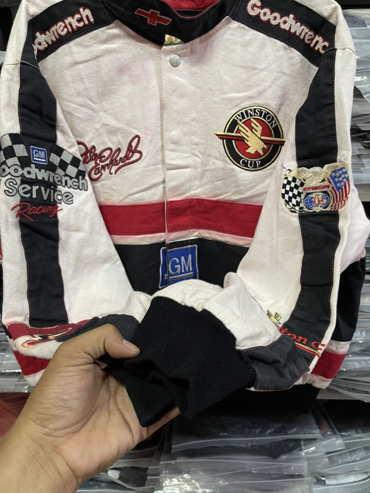 Vintage Vintage Jeff Hamilton Nascar Goodwrench Winston Cup Jacket🔥🔥 Size US L / EU 52-54 / 3 - 8 Thumbnail