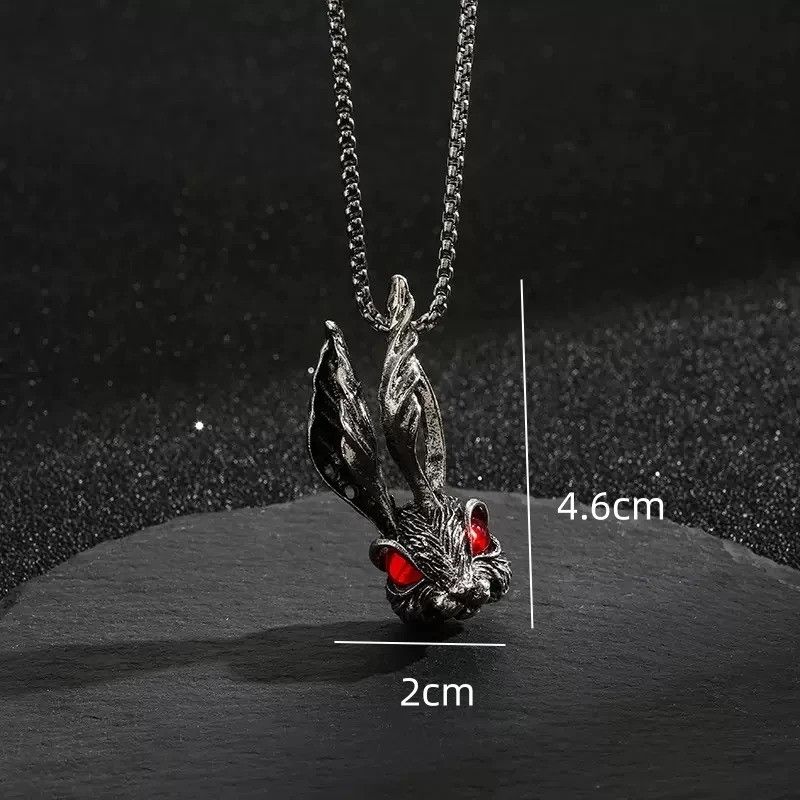 Vintage red-eyed rabbit Pendant Necklace Size ONE SIZE - 4 Thumbnail