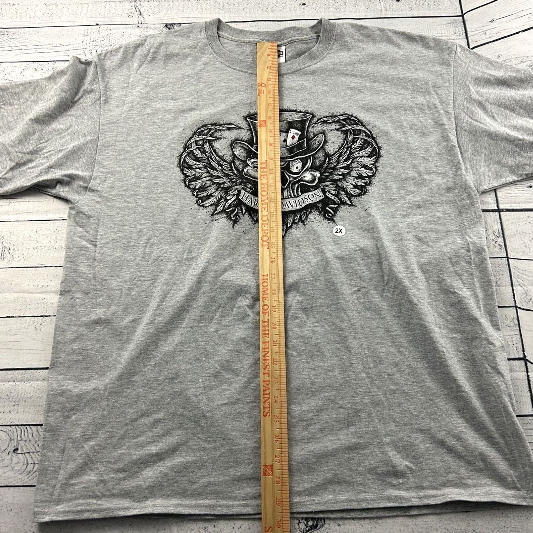 Harley Davidson Harley-Davidson Shirt T Shirt 2XL Men Gray Short Sleeve Vintage? Size US XXL / EU 58 / 5 - 4 Thumbnail