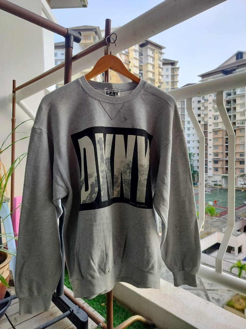 DKNY × Vintage Vintage 90s DKNY Jeans Athletic Equipment Hoodie