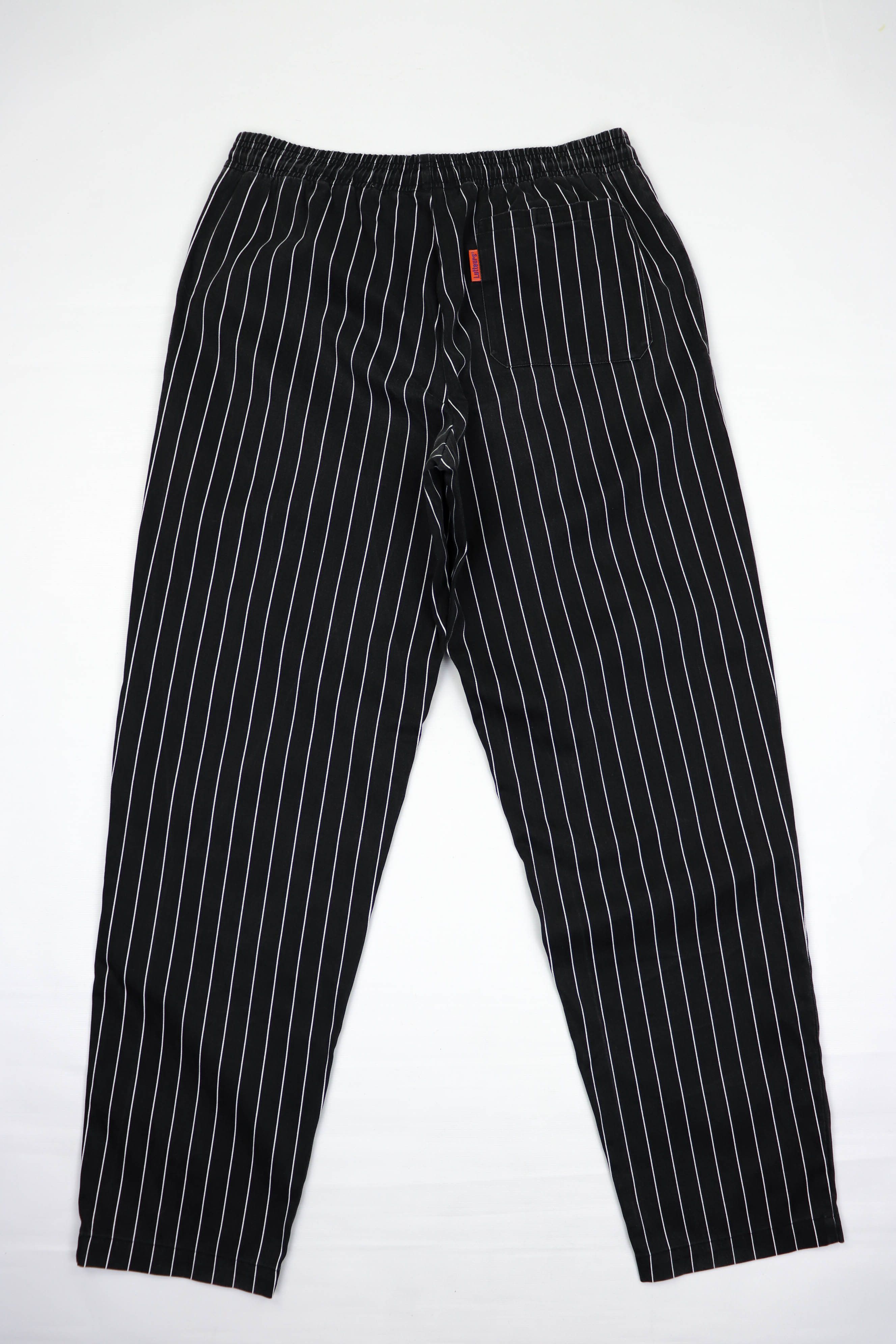 Other Vintage Lutteurs Striped Black Workers Chore Pants Size US 32 / EU 48 - 2 Thumbnail