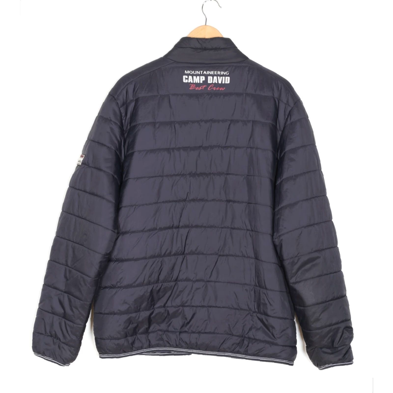Vintage CAMP DAVID Quilted Padded Jacket Men XL MJ6034 Blue Colour Branding Logo Casual Travel Jacket Size US XL / EU 56 / 4 - 2 Thumbnail