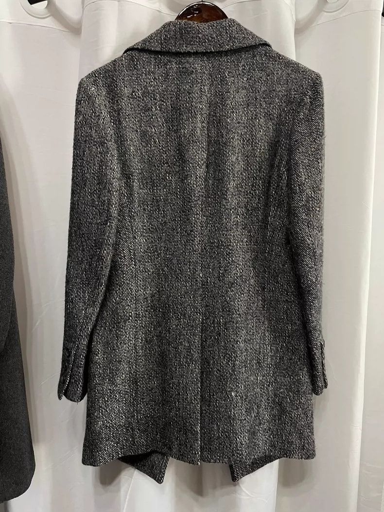 Yohji Yamamoto yohji Yamamoto Silk Mixed Long Sleeve Tapered Jacket Size US M / EU 48-50 / 2 - 2 Thumbnail