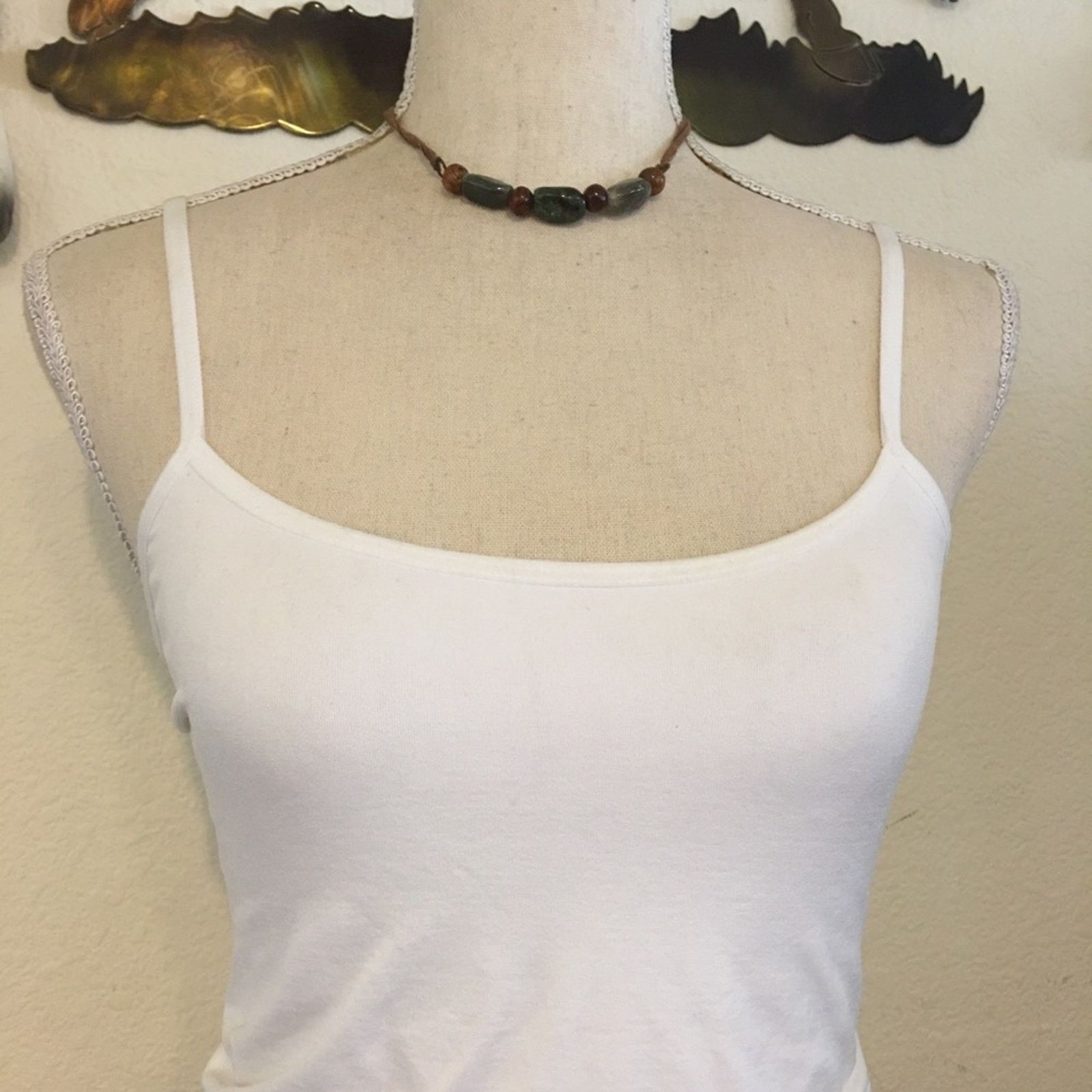 Jewelry Green agate and wood bead choker necklace Size ONE SIZE - 3 Thumbnail