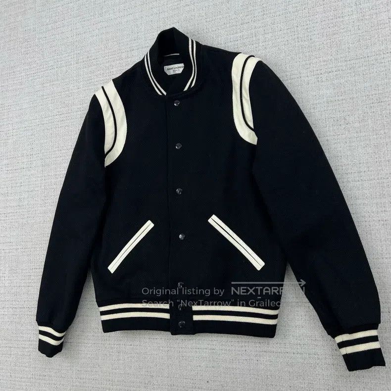 Saint Laurent Paris Saint Laurent Paris Striped Casual Single Breasted Bomber Size US S / EU 44-46 / 1 - 2 Thumbnail