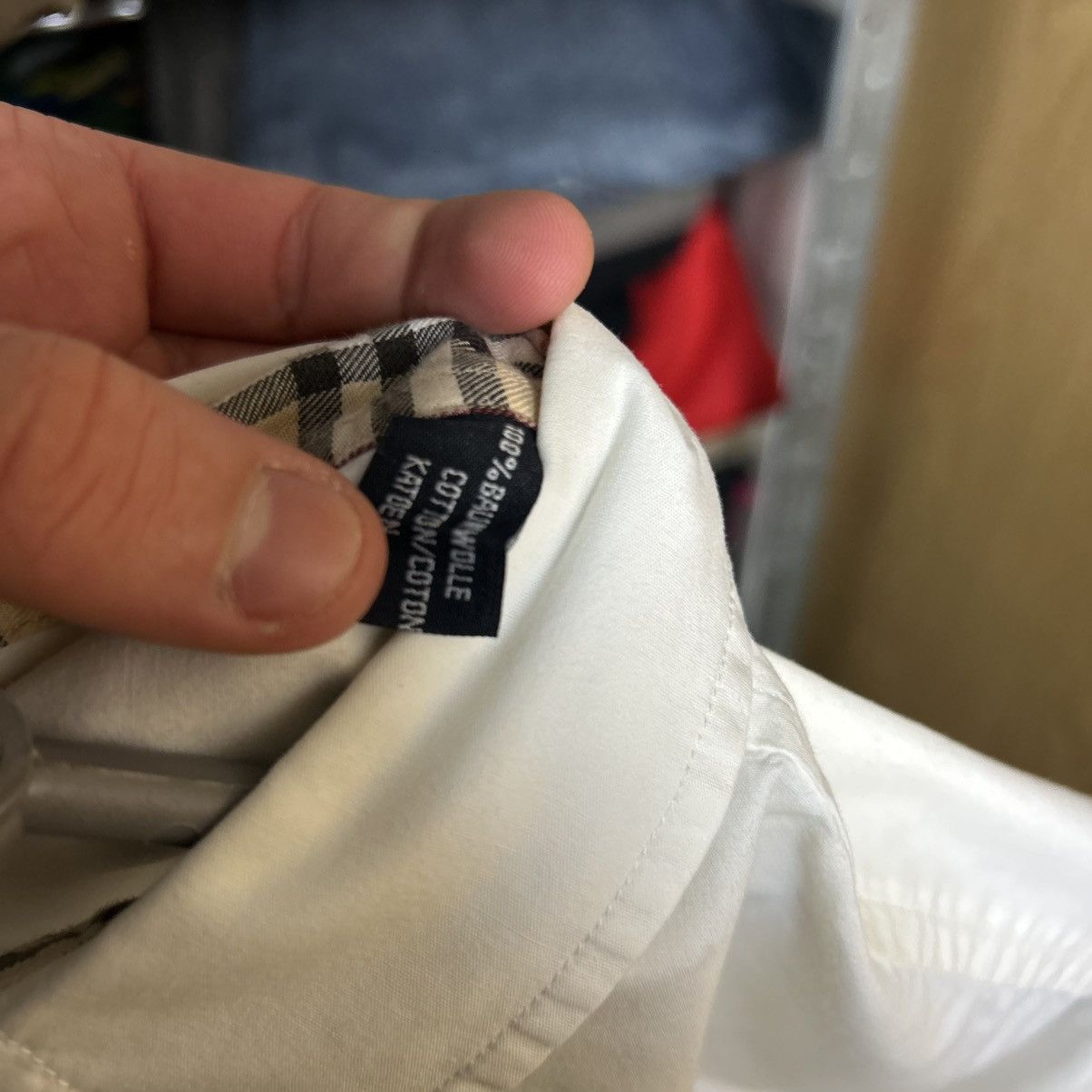 Burberry Luxury Burberry Small Logo vintage designer button shirt Size L / US 10 / IT 46 - 10 Thumbnail