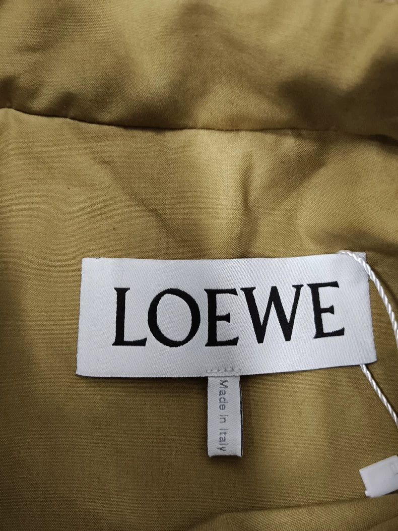 Loewe LOEWE Leather cloth spliced zipper long sleeve jacket Size M / US 6-8 / IT 42-44 - 3 Thumbnail