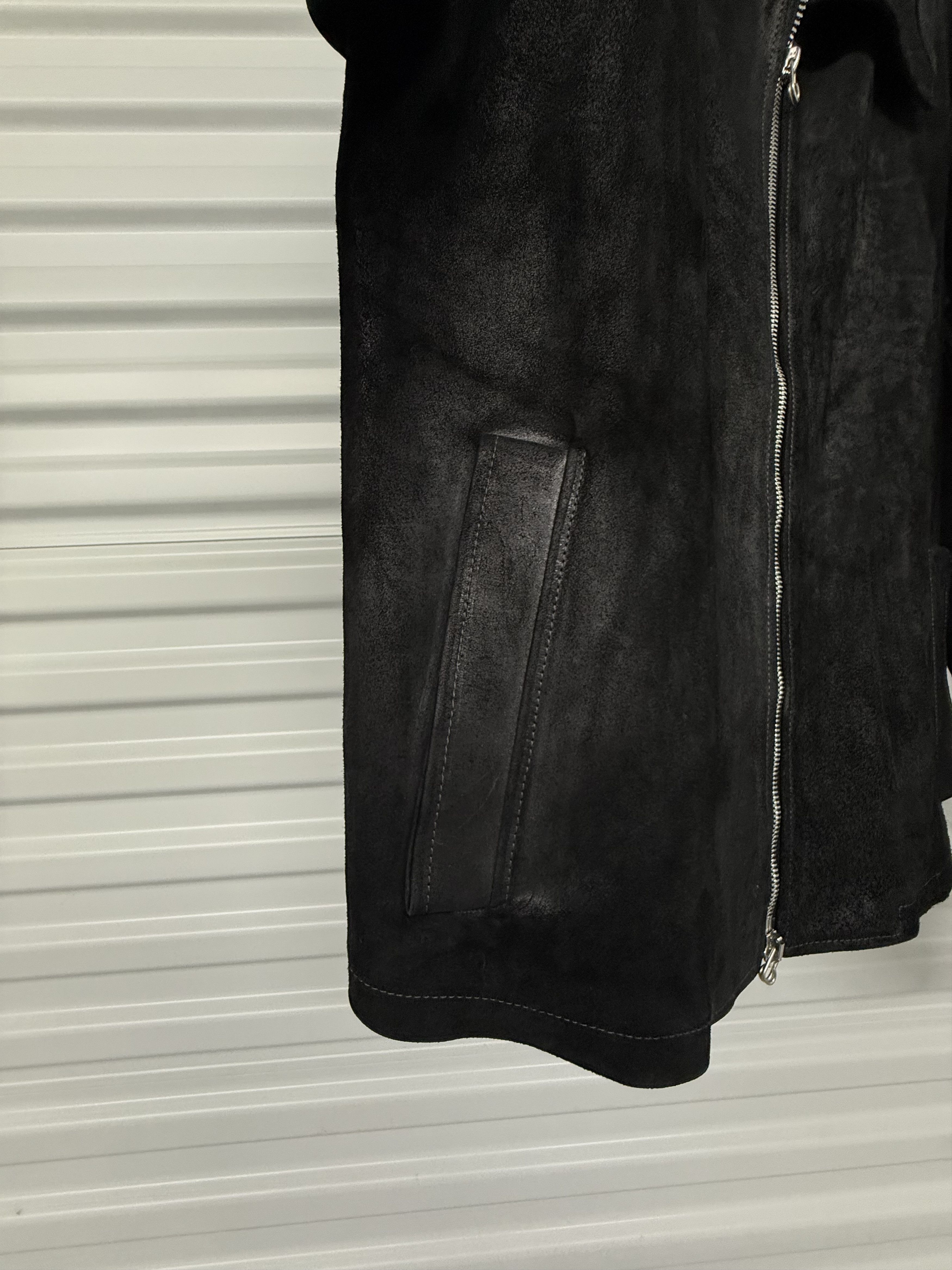 Deepti Cordovan Horse Leather Jacket Membrane Black Size 52 m-l Size US M / EU 48-50 / 2 - 6 Thumbnail