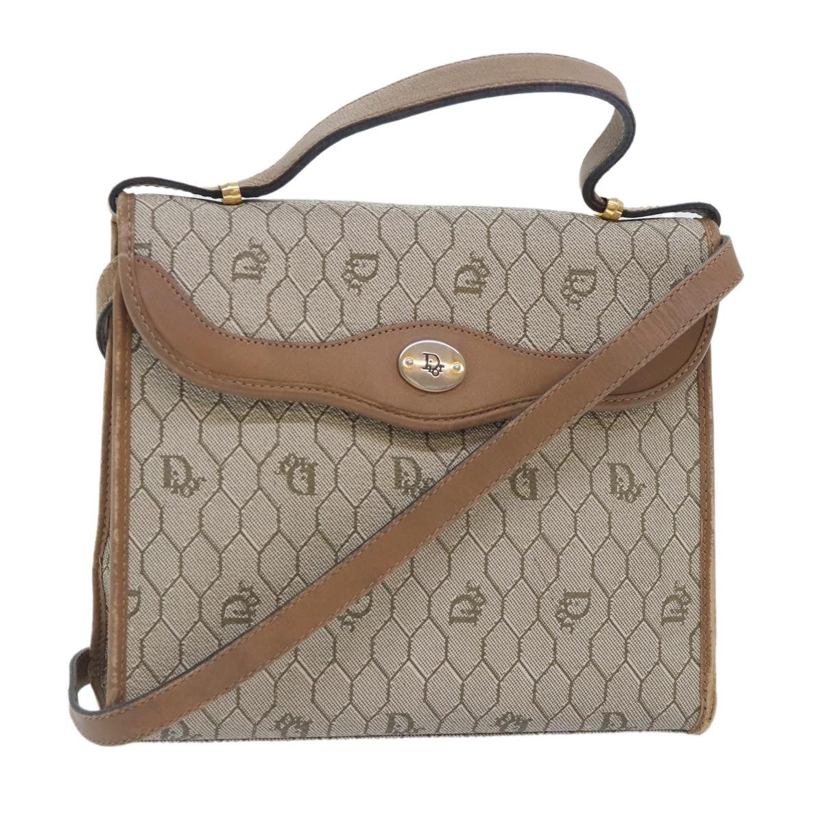 Dior DIOR Honeycomb Canvas Bag Pvc Leather Beige Gold Size ONE SIZE - 1 Thumbnail