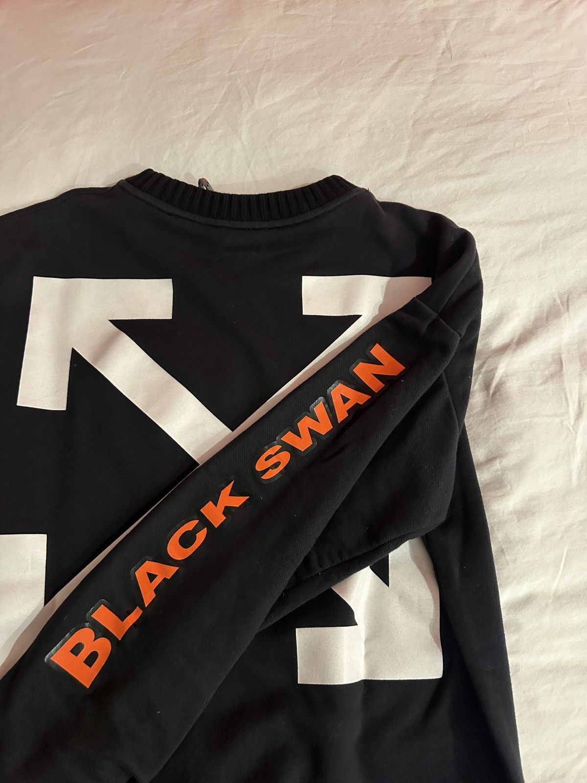 Moncler × Off-White Moncler x Off-White Black Swan Crew Sweat Size US S / EU 44-46 / 1 - 3 Thumbnail