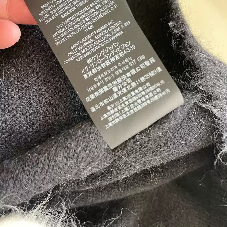 Saint Laurent Paris Saint Laurent Paris Round neck black and white patchwork sw Size US L / EU 52-54 / 3 - 1 Thumbnail