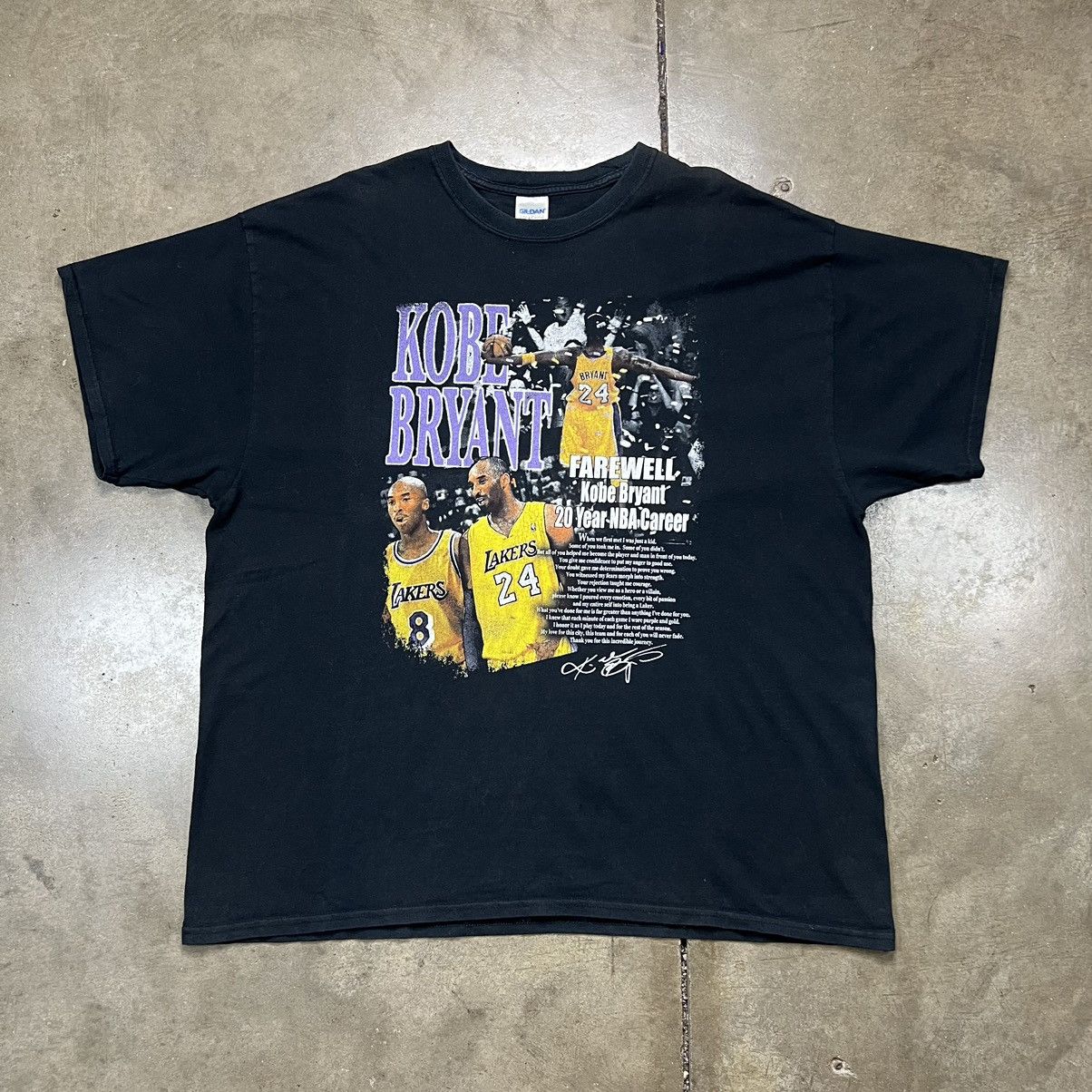 Nba kobe bryant retirement t-shirt online