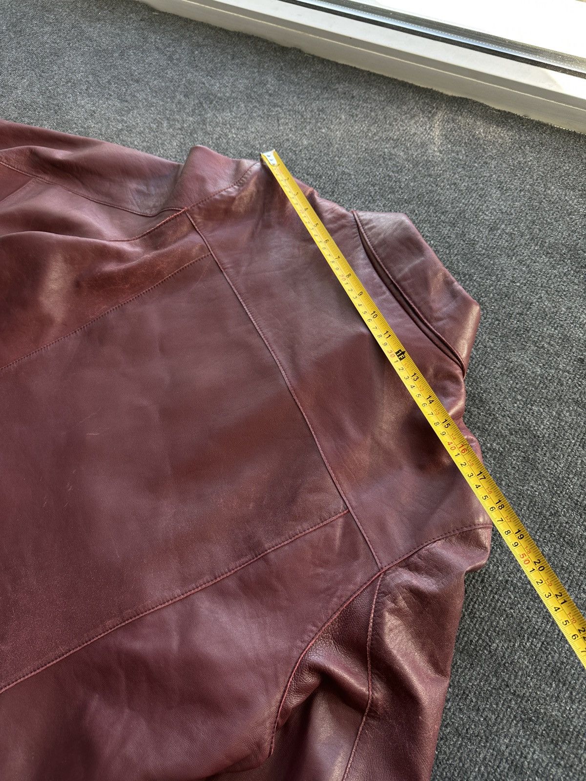 Other 🚨VNTG LEATHER JACKET COAT AVANT GARDE WESTERN DARK RED Size US M / EU 48-50 / 2 - 13 Thumbnail