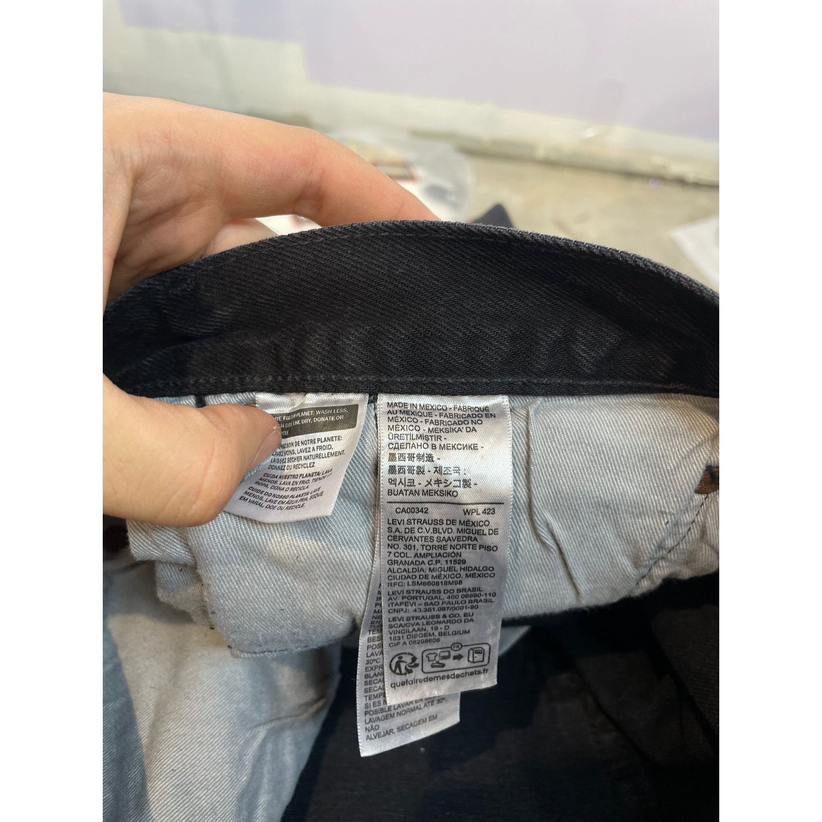 DENIM TEARS Denim Tears Offset Jeans Black Used 33 Size US 33 - 7 Thumbnail