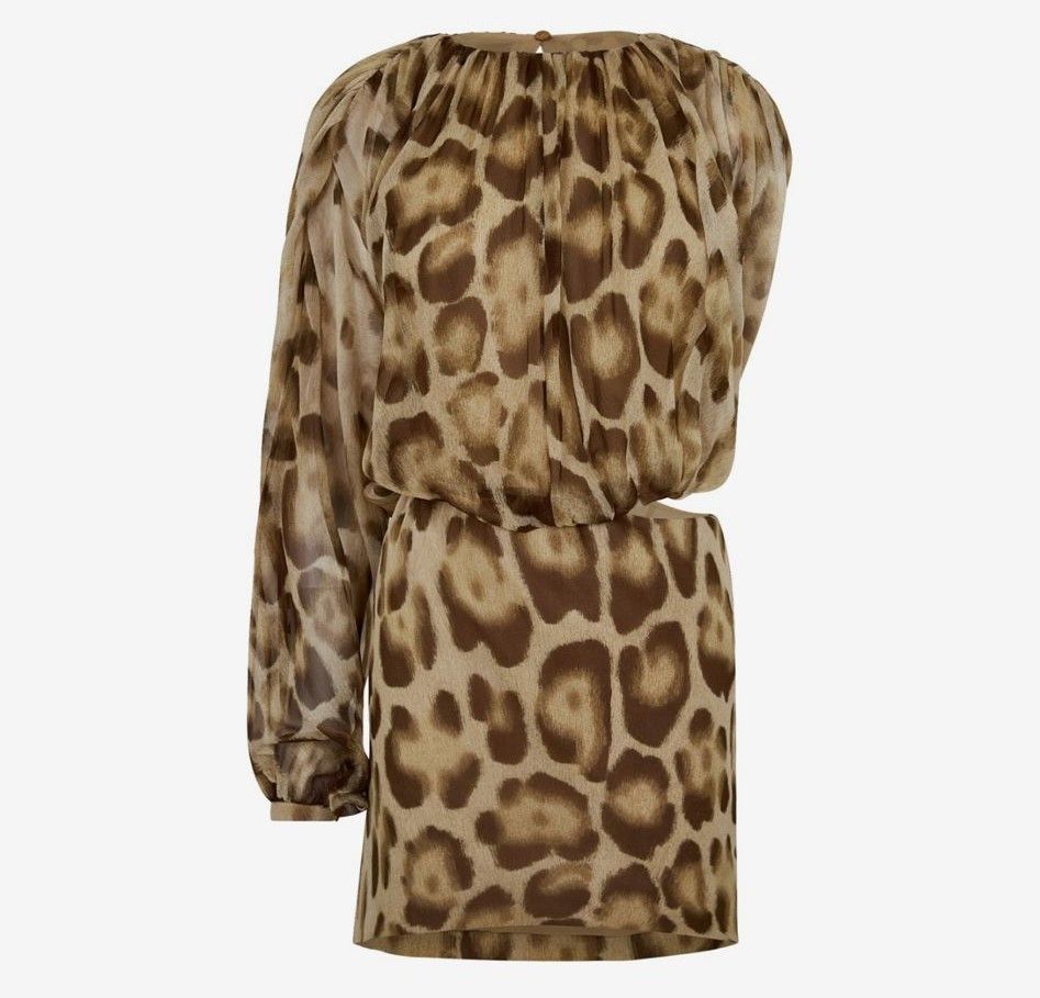 Celine One Sleeve Mini Dress Size S / US 4 / IT 40 - 2 Thumbnail