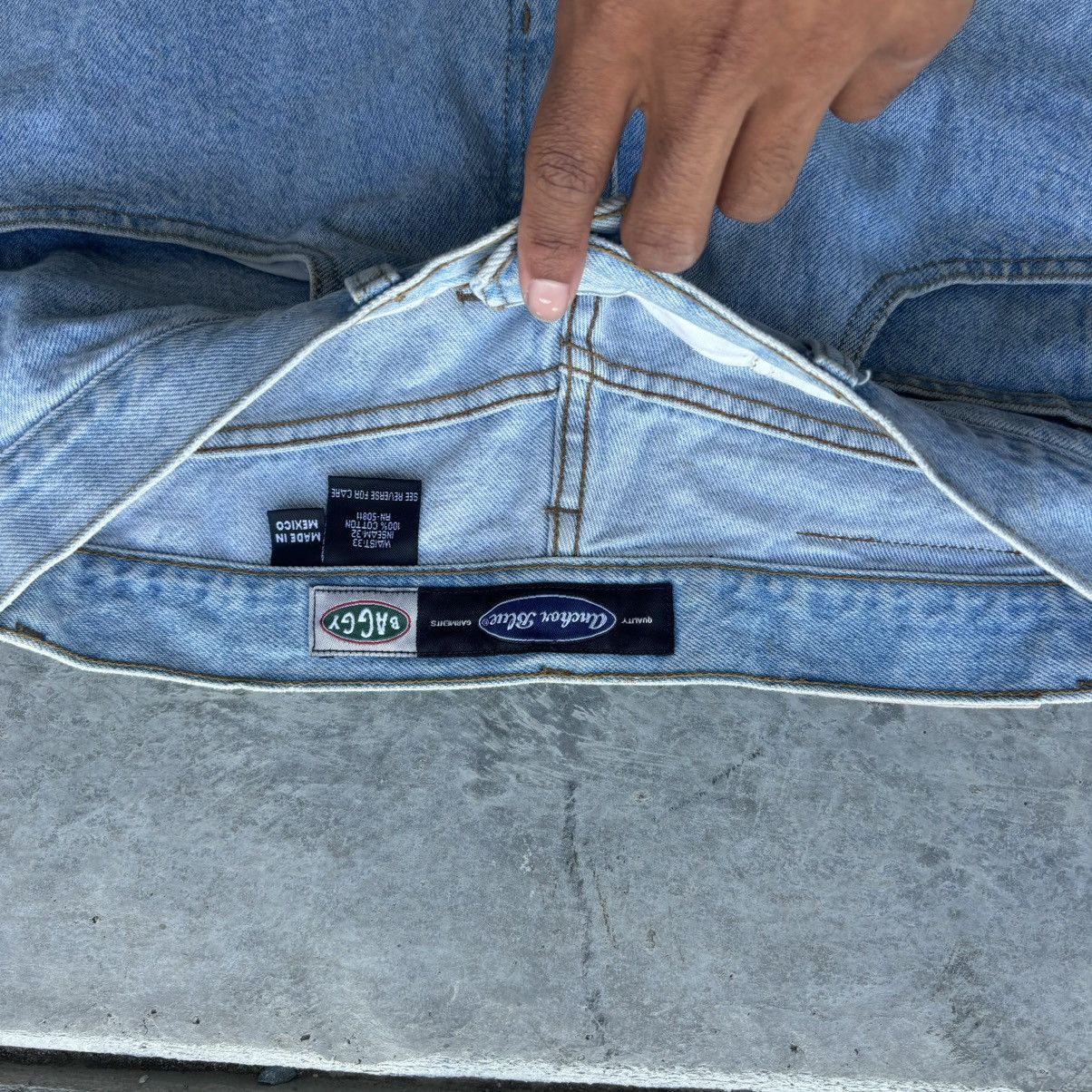 Anchor Blue × Vintage Vintage Anchor Blue Baggy Jeans Size US 33 - 4 Thumbnail