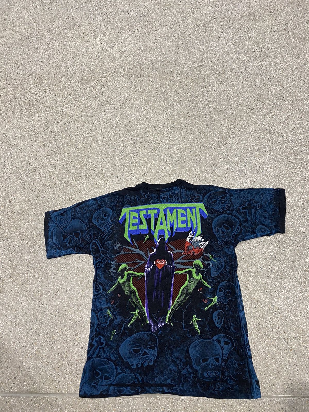 Band Tees × Vintage Vintage Testament Oveprinted Like Kanye Has Tee Size US XL / EU 56 / 4 - 11 Thumbnail
