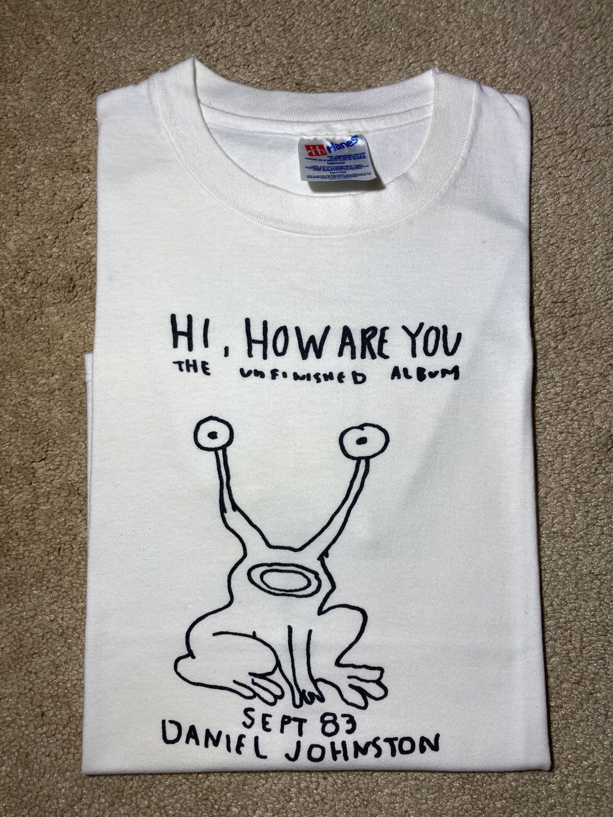 1994 Daniel Johnston Hi How Are You? Album 90s Art Music T