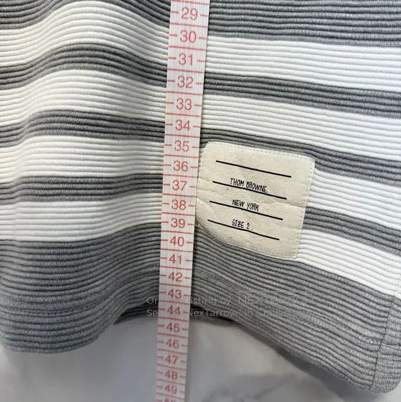 Thom Browne Thom Browne Men's Gray Striped Cotton Shorts . Size US 32 / EU 48 - 7 Thumbnail