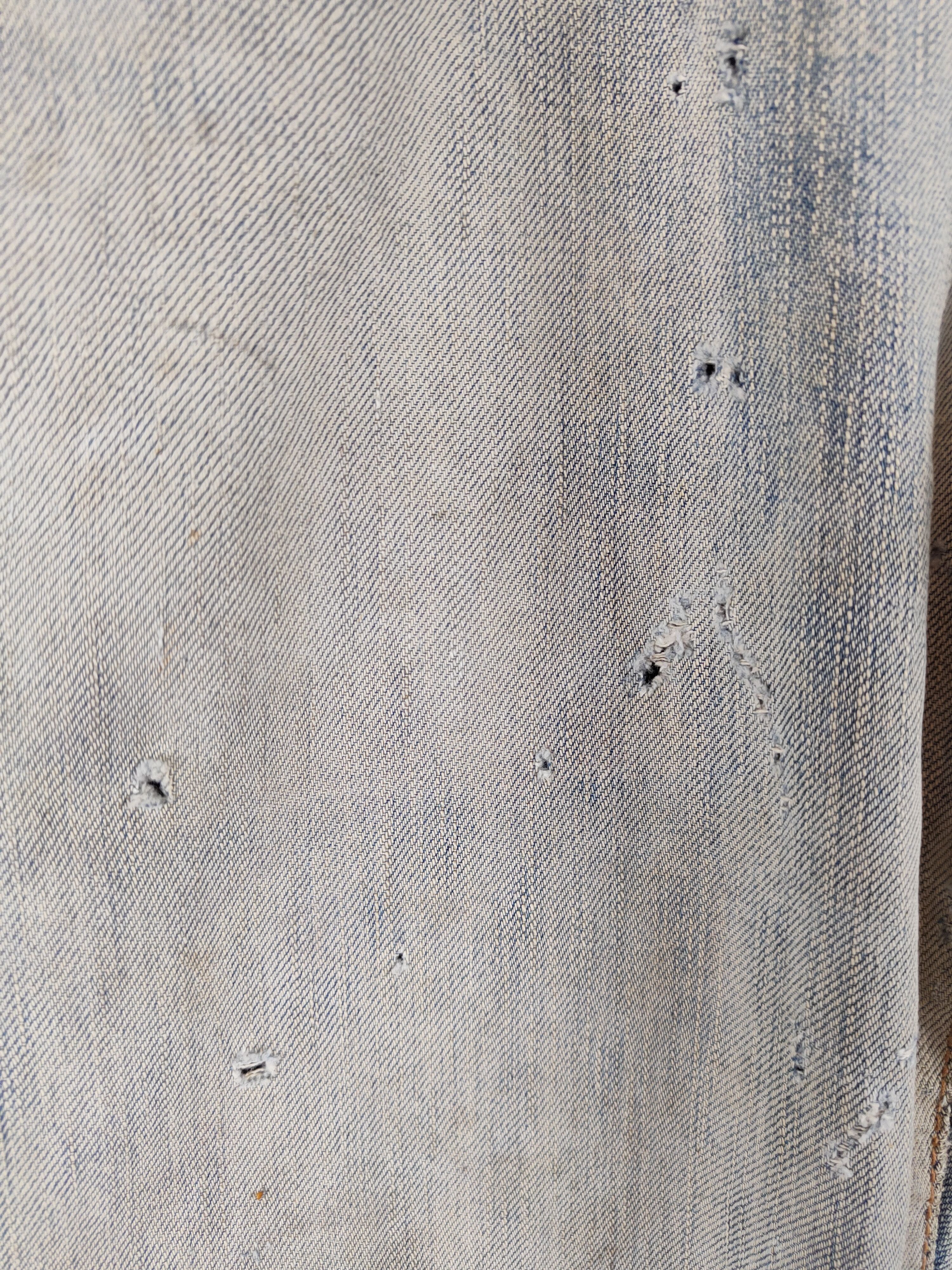 Edwin Edwin Blue Faded vintage Distressed Ripped Jeans #S2128 Size US 30 / EU 46 - 3 Thumbnail