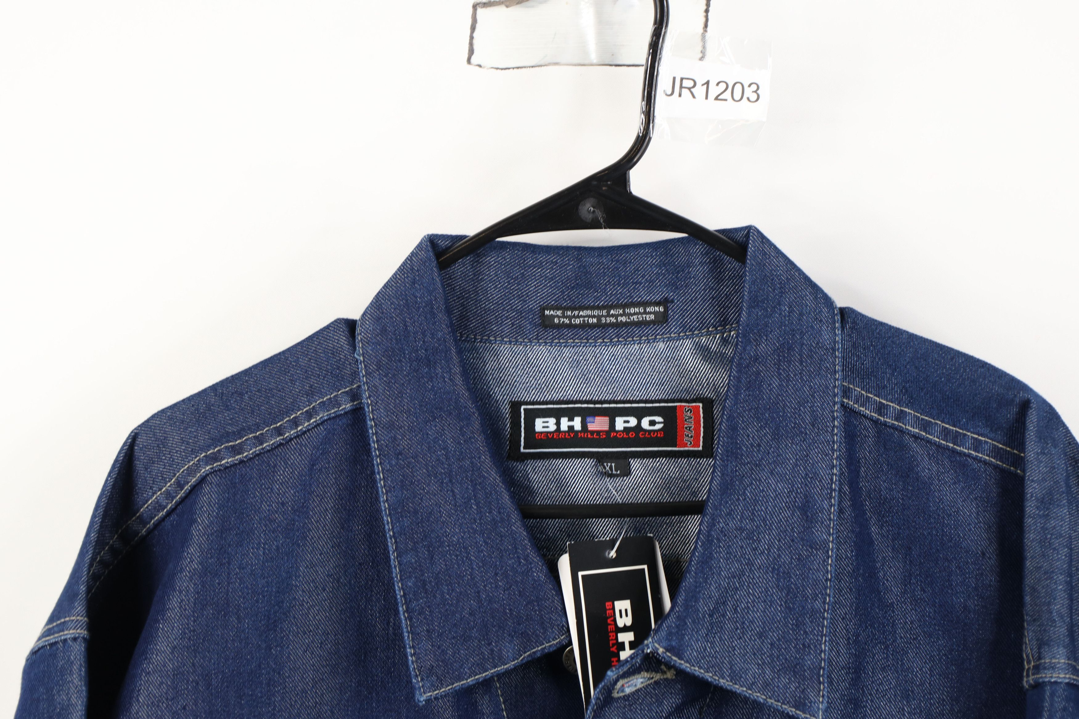 Vintage Deadstock Vintage 90s Y2K Streetwear Denim Jean Jacket Size US XL / EU 56 / 4 - 2 Thumbnail