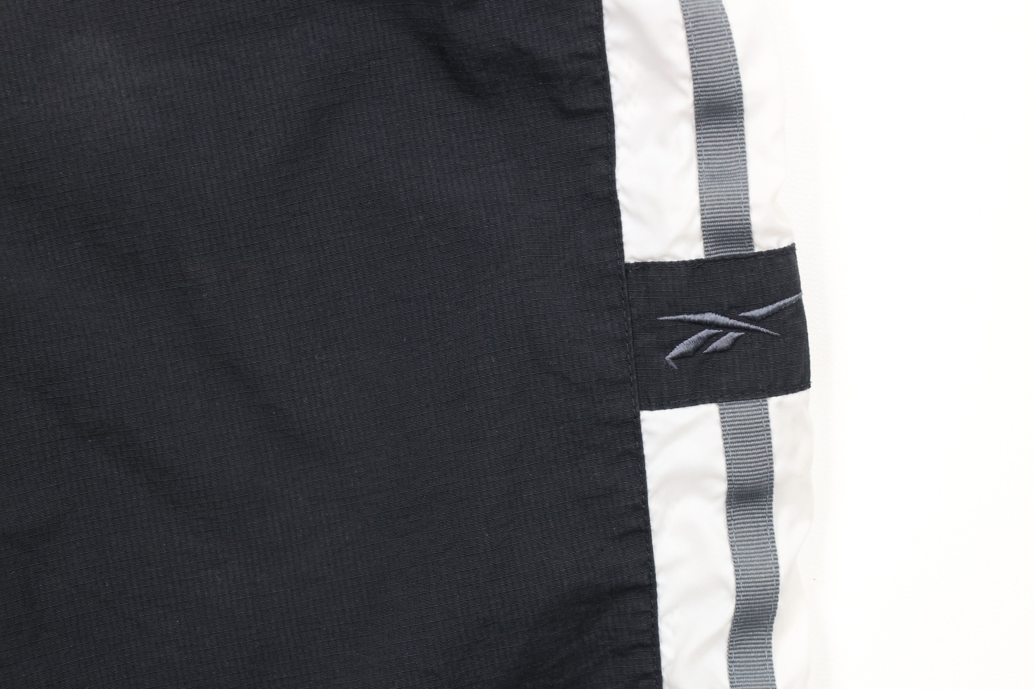 Reebok × Vintage Vintage 90s Reebok Lined Wide Leg Windbreaker Pants Black Size US 40 / EU 56 - 5 Thumbnail