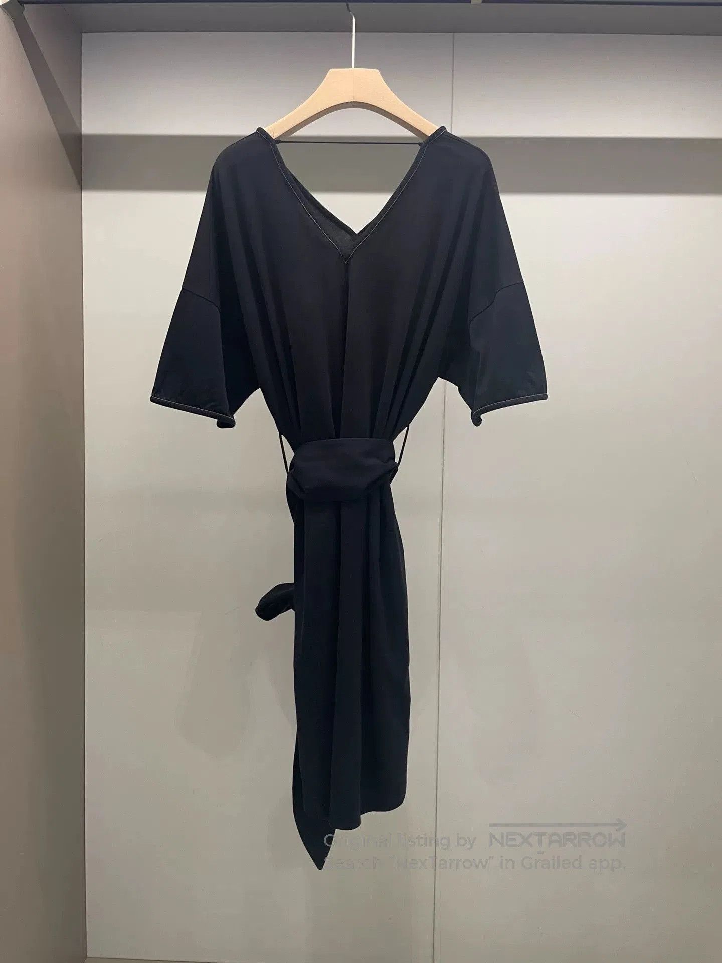 Brunello Cucinelli Brunello Cucinelli Black Beaded Dress S. Size US 38 / EU 54 - 2 Thumbnail