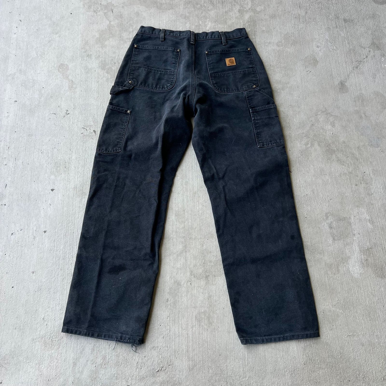 Carhartt × Vintage Carhartt black double knee work wear carpenter pants Size US 31 - 4 Thumbnail