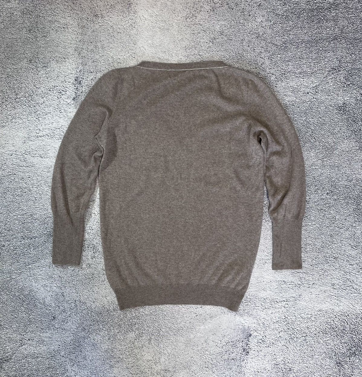 Brunello Cucinelli Brunello Cucinelli Cashmere Sweater V-neck Jumper RRP900$ Size L / US 10 / IT 46 - 12 Thumbnail