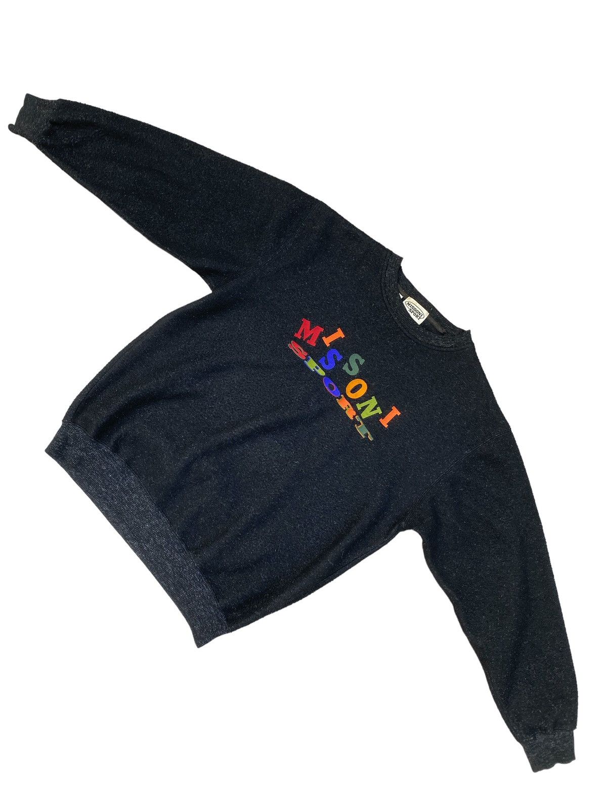 Designer × Missoni × Vintage Vintage 70's MISSONI SPORT Sweatshirt rare Size US L / EU 52-54 / 3 - 4 Thumbnail
