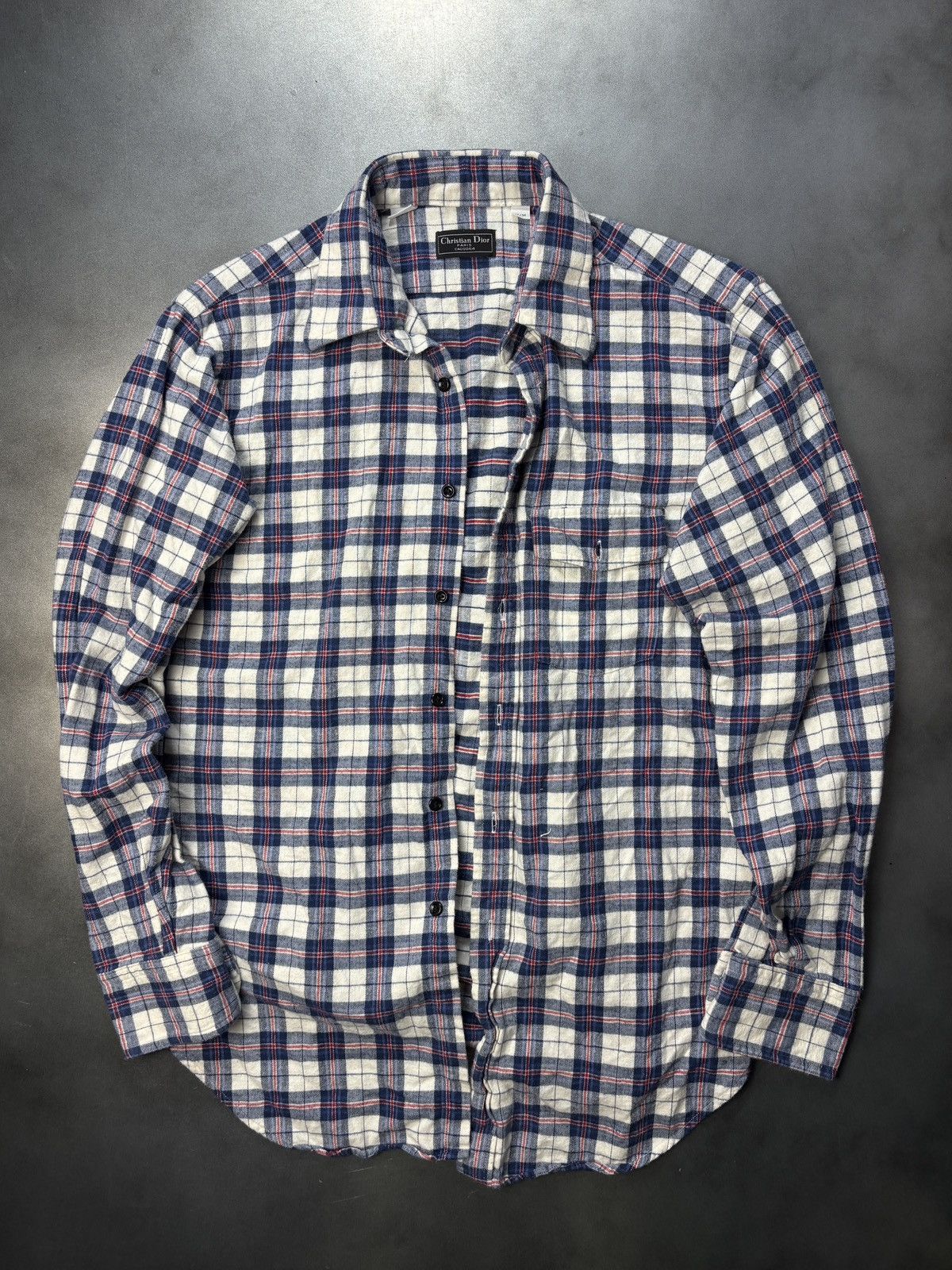 Christian Dior Monsieur × Vintage Vintage Christian Dior Plaid Shirt 1990s Dior 1980s Monsieur Size US S / EU 44-46 / 1 - 2 Thumbnail