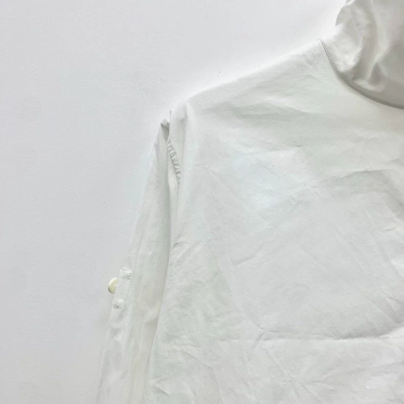 Celine Celine White Long Sleeve Cotton Shirt Size US XS / EU 42 / 0 - 3 Thumbnail