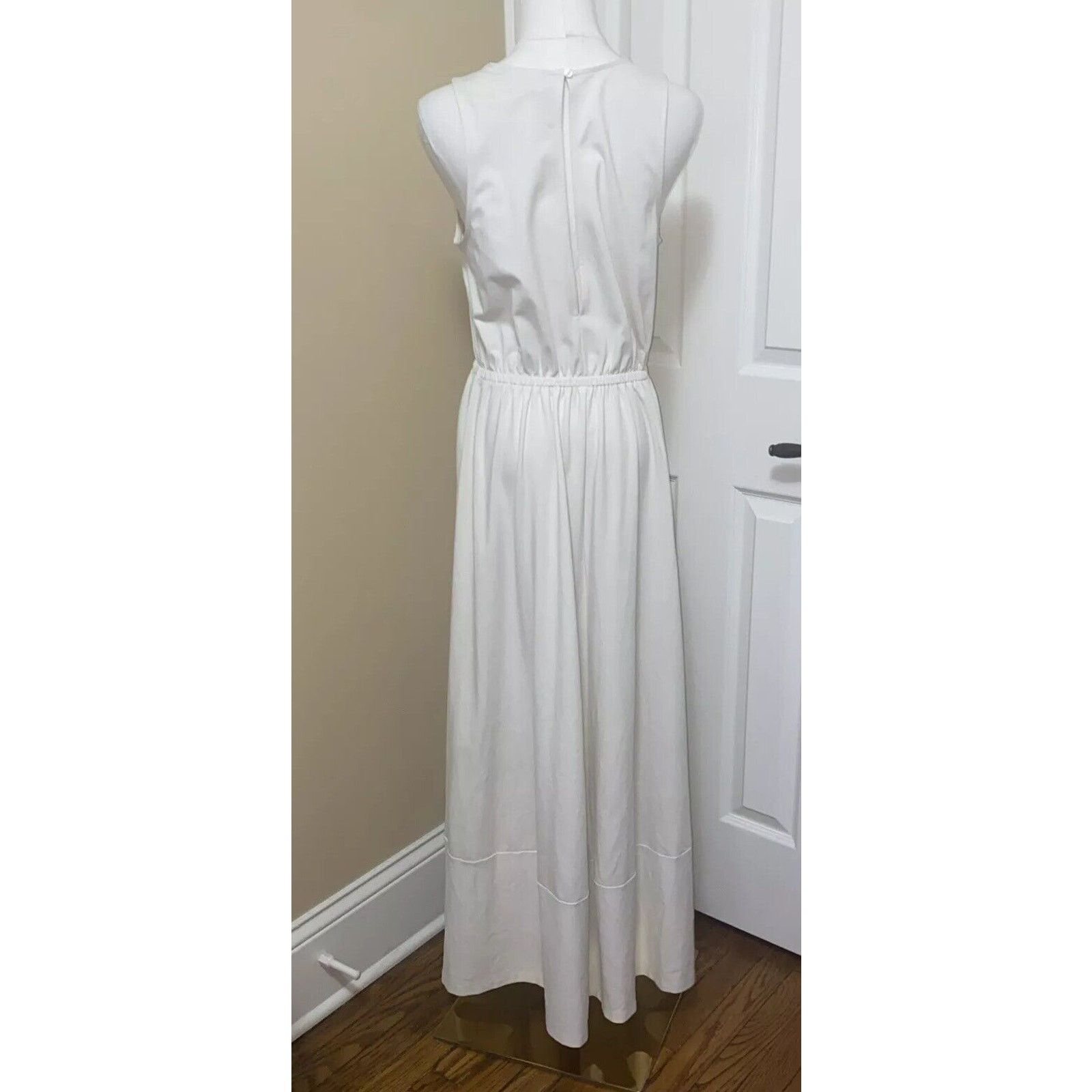 Banana Republic Banana Republic Ivory Maxi Dress Size Small Pockets Size S / US 4 / IT 40 - 6 Thumbnail