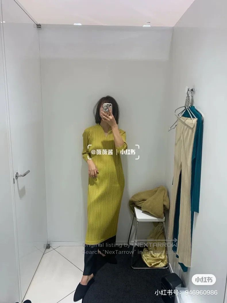Issey Miyake Issey Miyake Green Dress Size M / US 6-8 / IT 42-44 - 2 Thumbnail