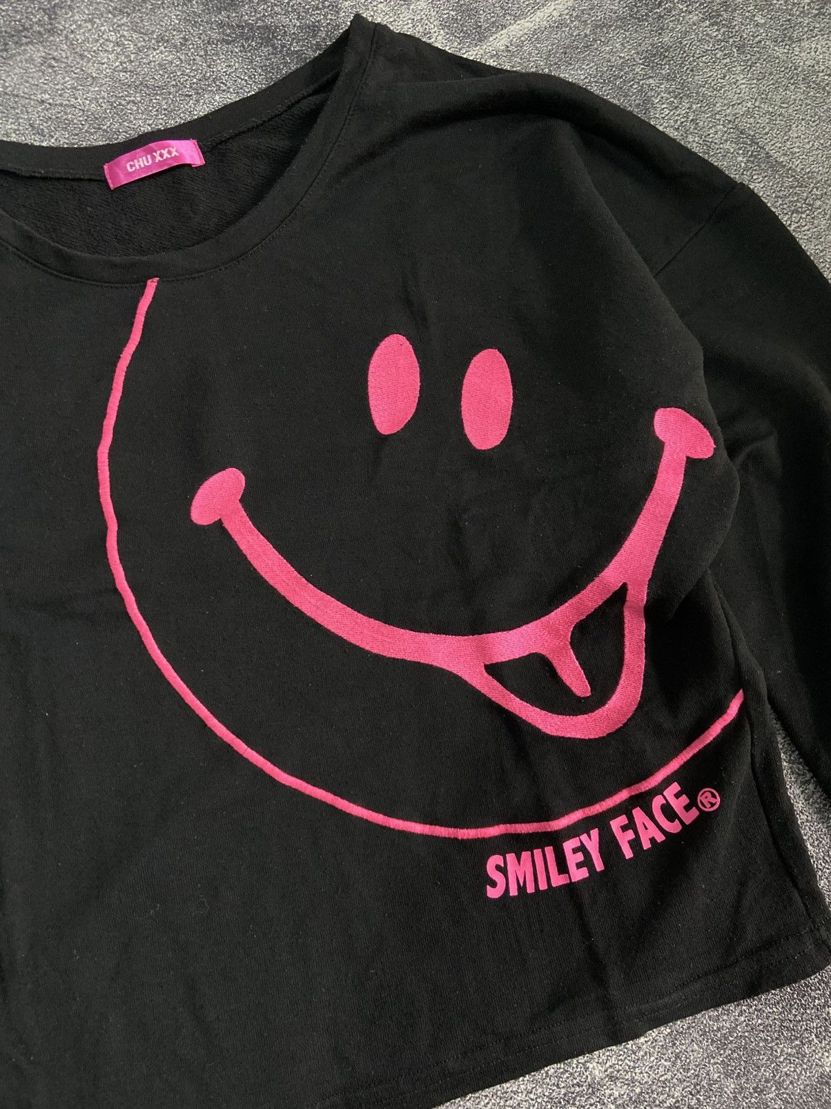 If Six Was Nine × Japanese Brand Chu XXX Smiley Face Sweatshirt Size US M / EU 48-50 / 2 - 2 Thumbnail
