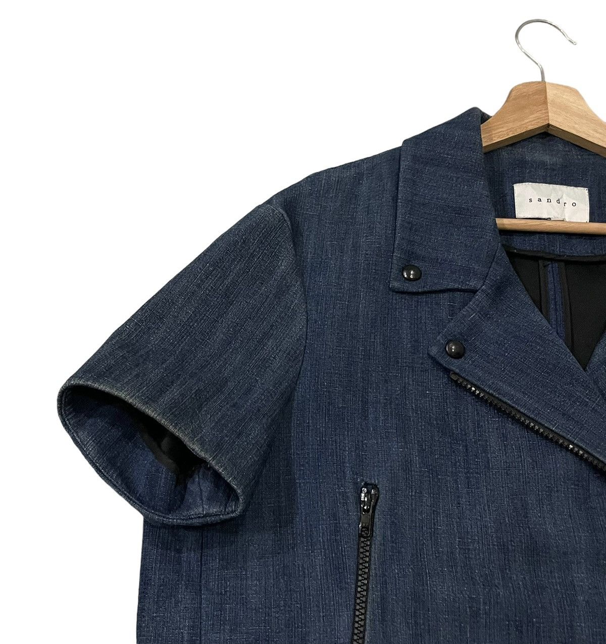 Sandro Vintage Sandro Double Collar Short Sleeve Jacket Size US M / EU 48-50 / 2 - 5 Thumbnail