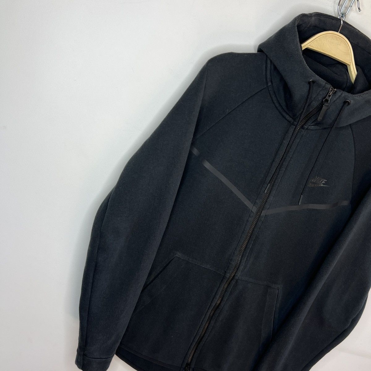 Nike Nike Tech Fleece Hoodie Black Jacket Zip Size US L / EU 52-54 / 3 - 3 Thumbnail