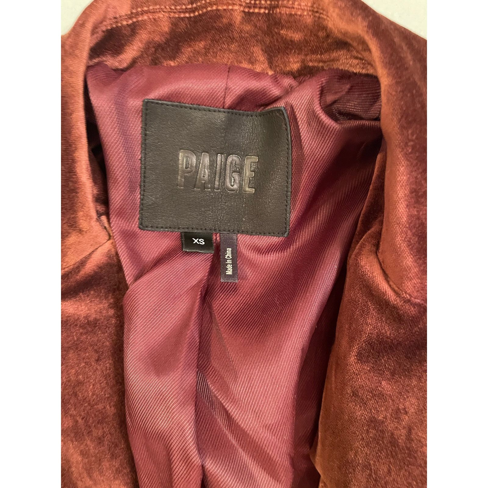 Paige Paige, Blazer and Nellie Pant in Velour, Size: XS and 23 Size XS / US 0-2 / IT 36-38 - 4 Thumbnail
