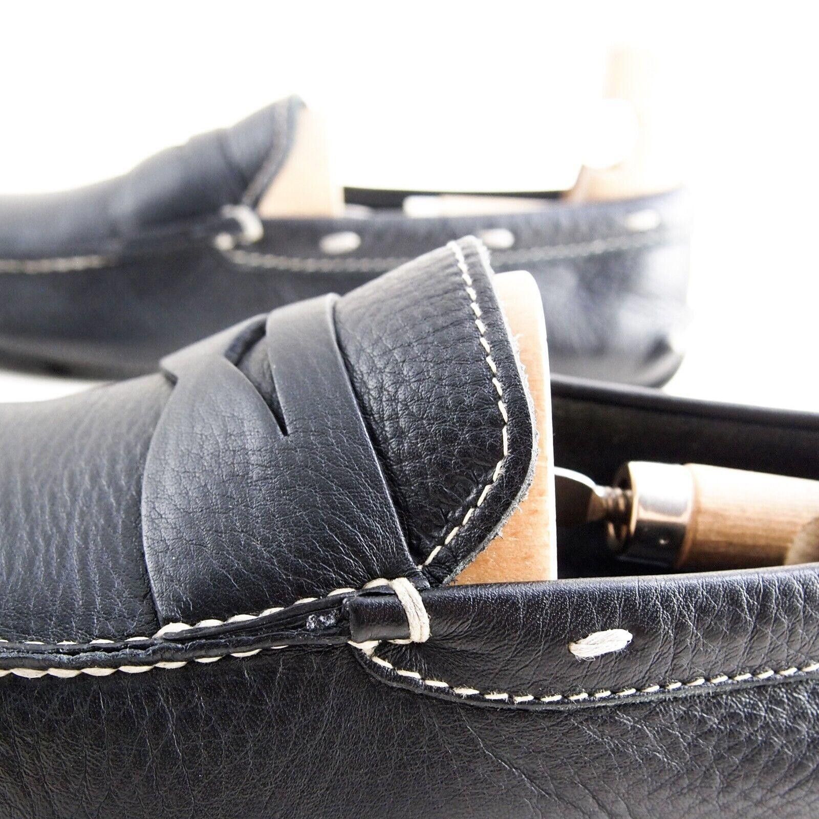 Prada Prada Driving Penny Loafers Black Leather Mens EU 43 US 10 Size US 10 / EU 43 - 3 Thumbnail