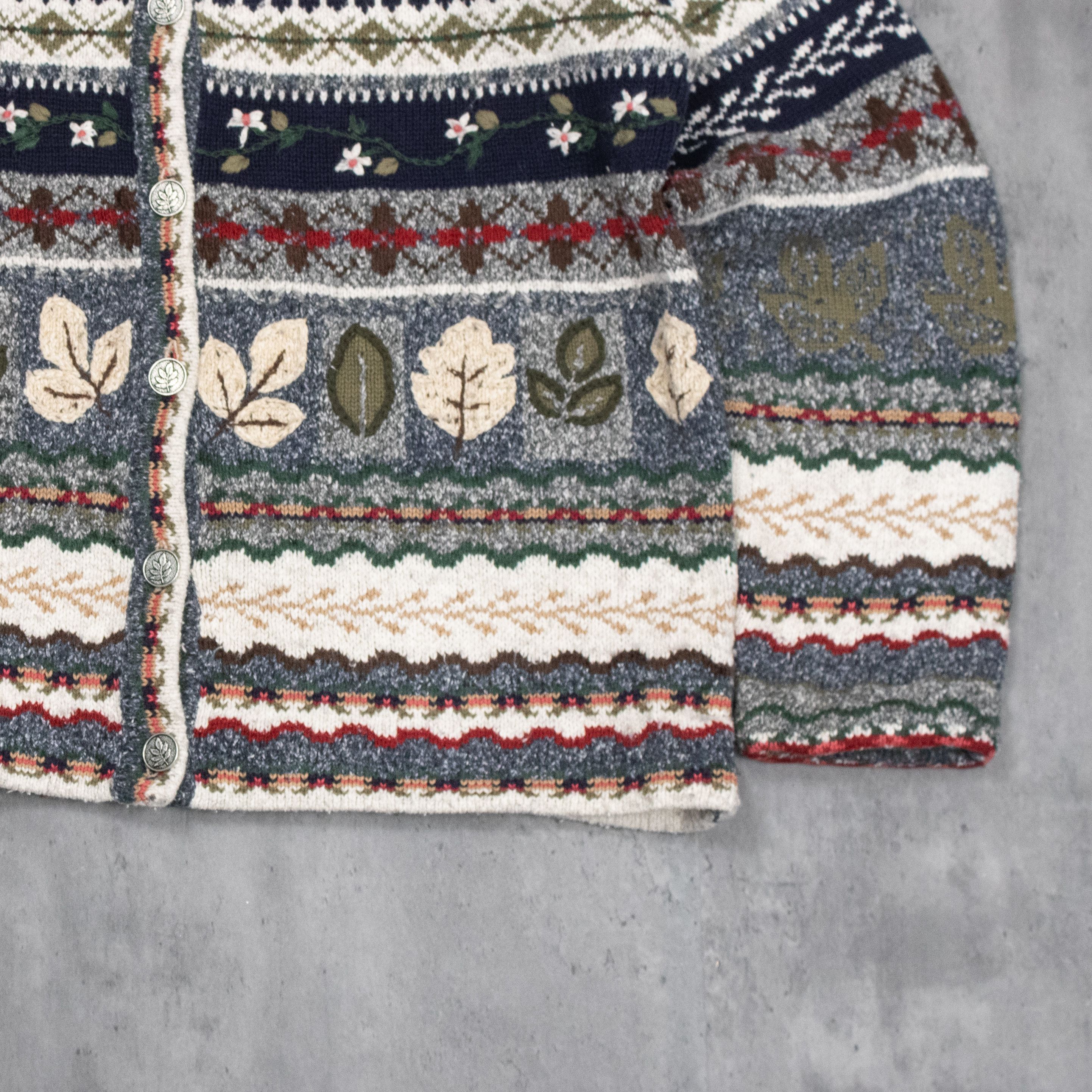 Northern Reflections Vintage Nordic Pattern Wool Cardigan Size US M / EU 48-50 / 2 - 3 Thumbnail